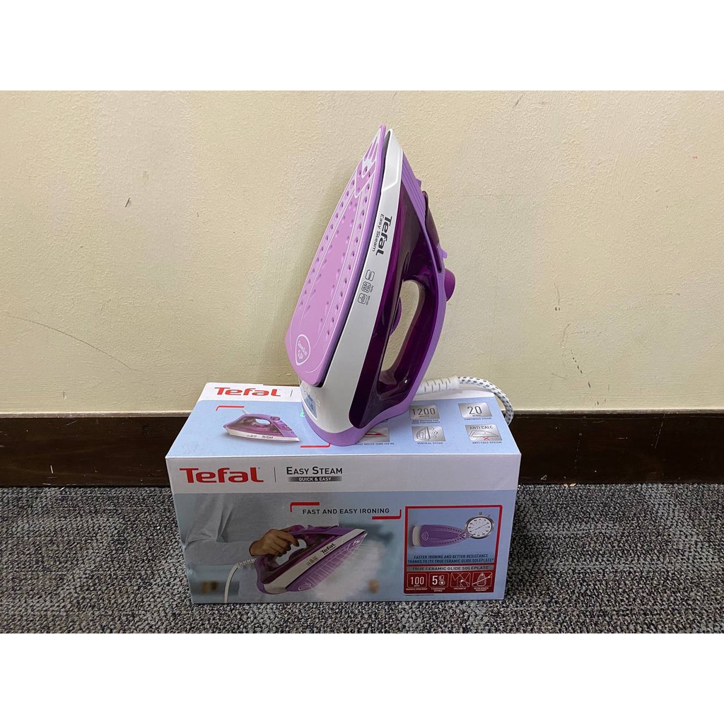 tefal steam essential 1200 watt non stick steam iron