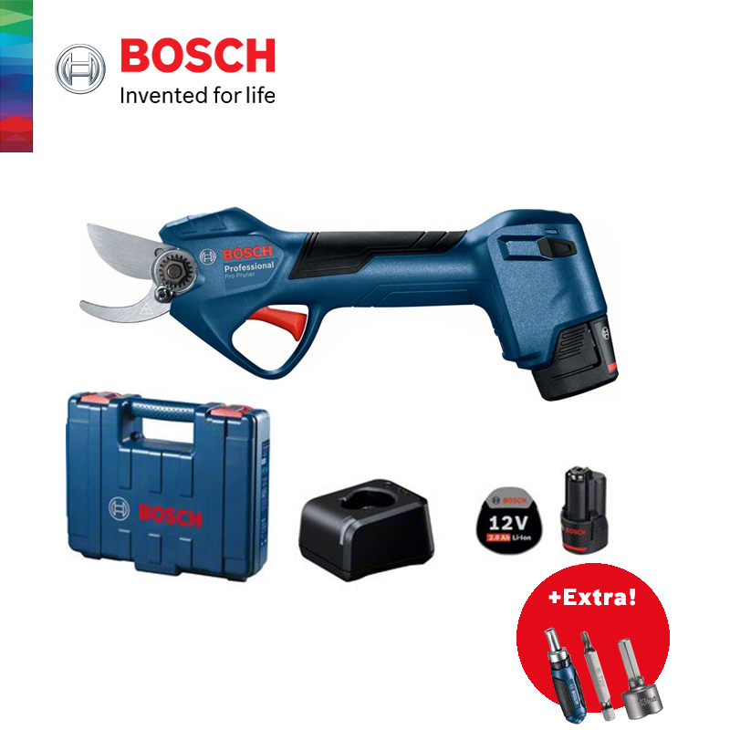 Bosch Pro-Cordless Pruning Shears 12V Electric Cutting Machine Secateurs  Pruners