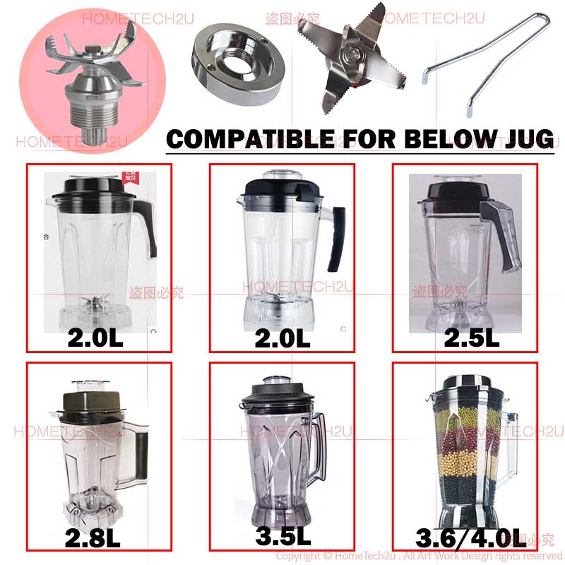 ORIGINAL BUTTERFLY 2.5L COMMERCIAL BLENDER JUG SET SPARE PARTS