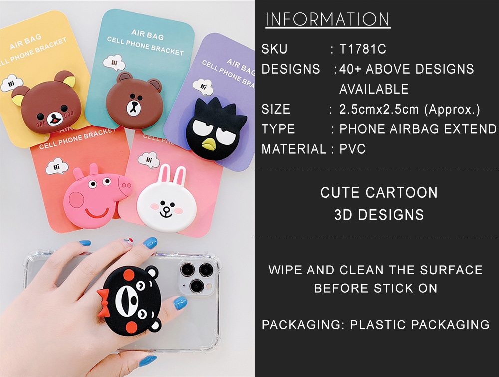 Buy Kime Cute Cartoon Cell Phone Airbag Bracket 1781C online