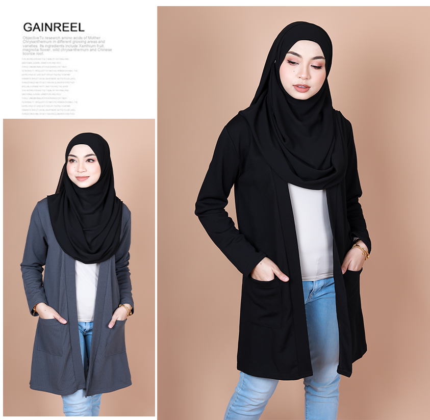 Baju long cardigan best sale