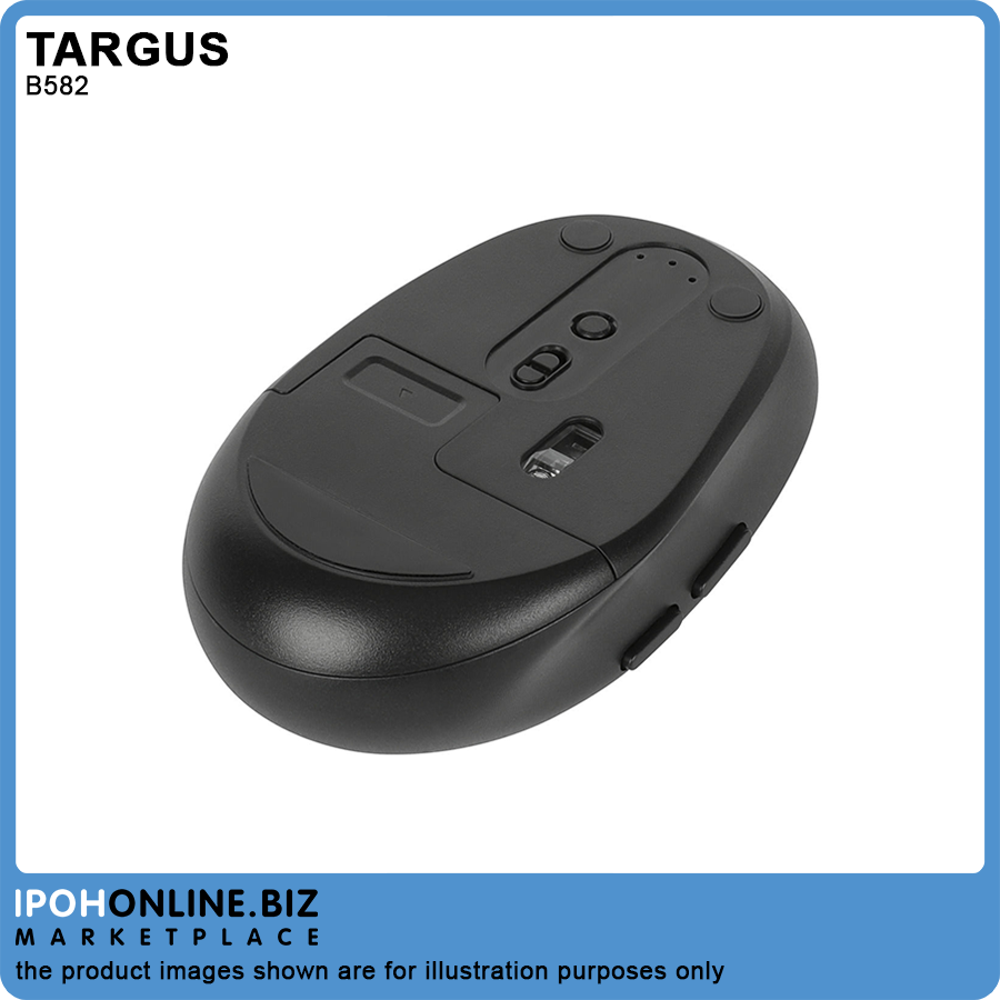 Midsize Comfort Multi-Device Antimicrobial Wireless Mouse