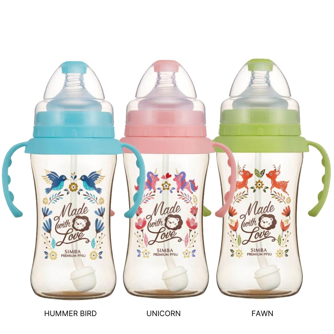 Buy Babyparentinghub Simba PPSU Feeding Bottle With Handle Wide Neck 270ml  3month+ online