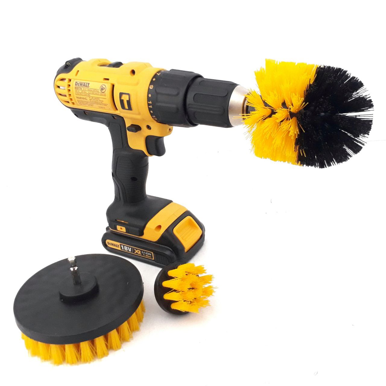 Dewalt drill brush online set