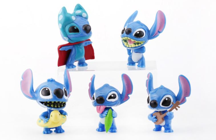 6pcs / set Lilo & Stitch Mini figurines pour la décoration de