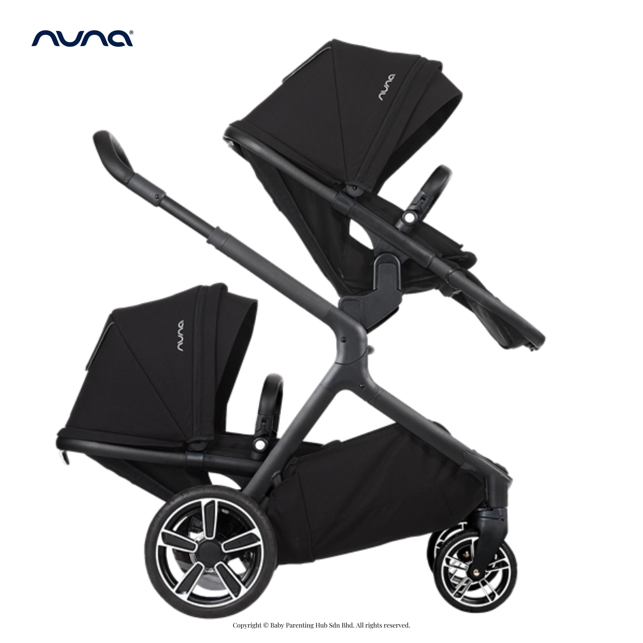 Nuna DEMI™ Grow Stroller with Magnetic Buckle + Sibling Seat