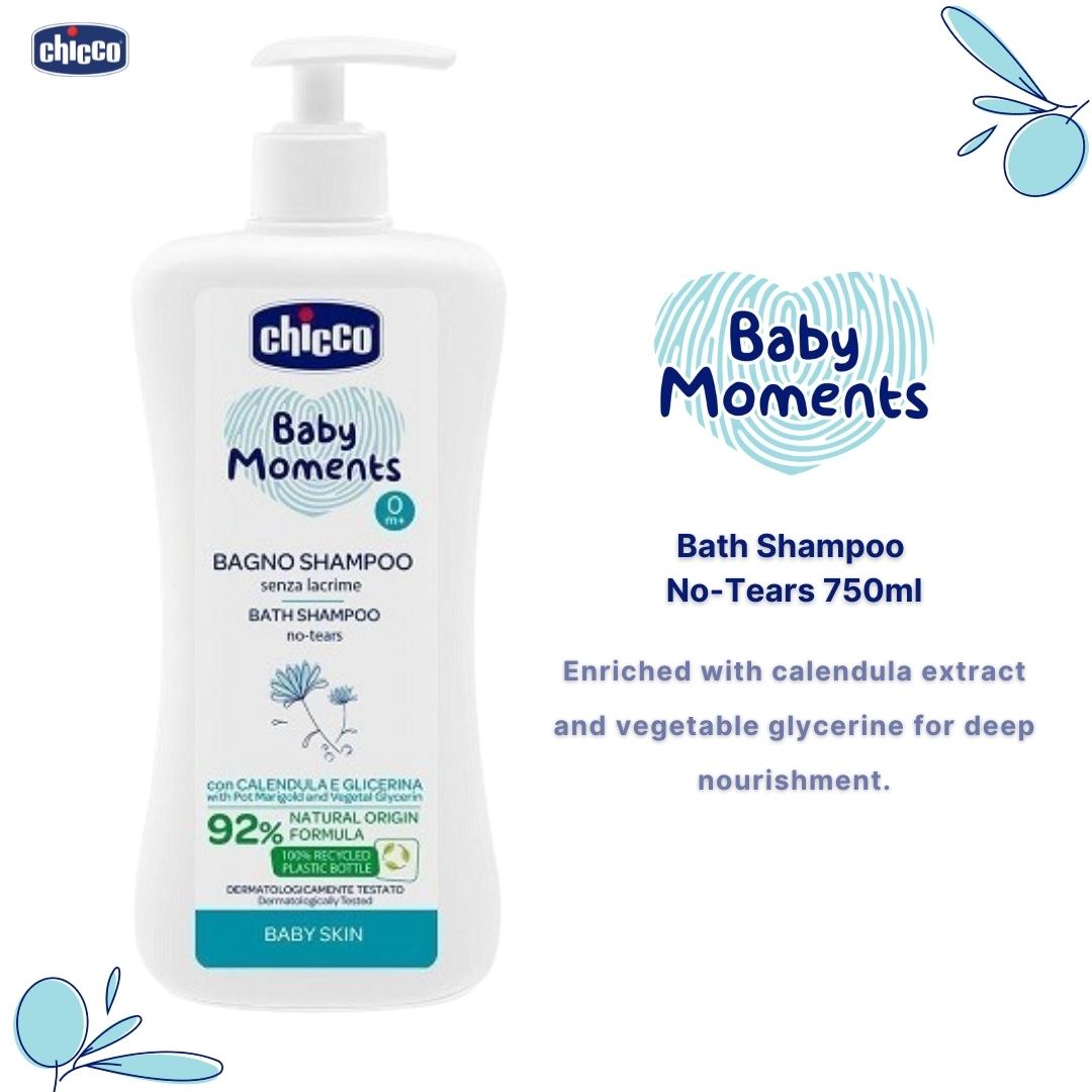 Buy Babyparentinghub Chicco Baby Moments Baby Skin No-Tears Bath Shampoo  750ml online