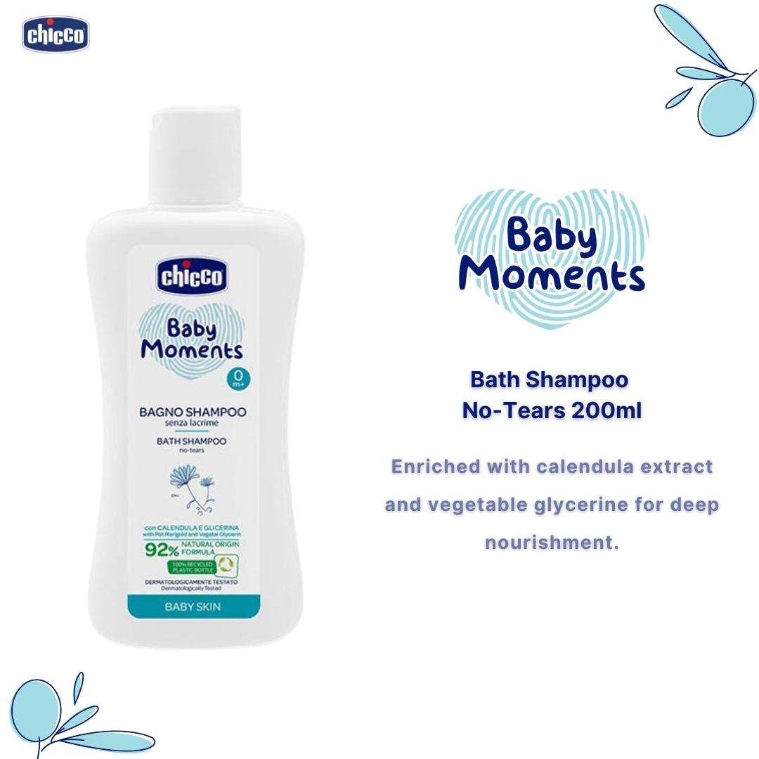 Buy Babyparentinghub Chicco Baby Moments Baby Skin No-Tears Bath Shampoo  200ml online