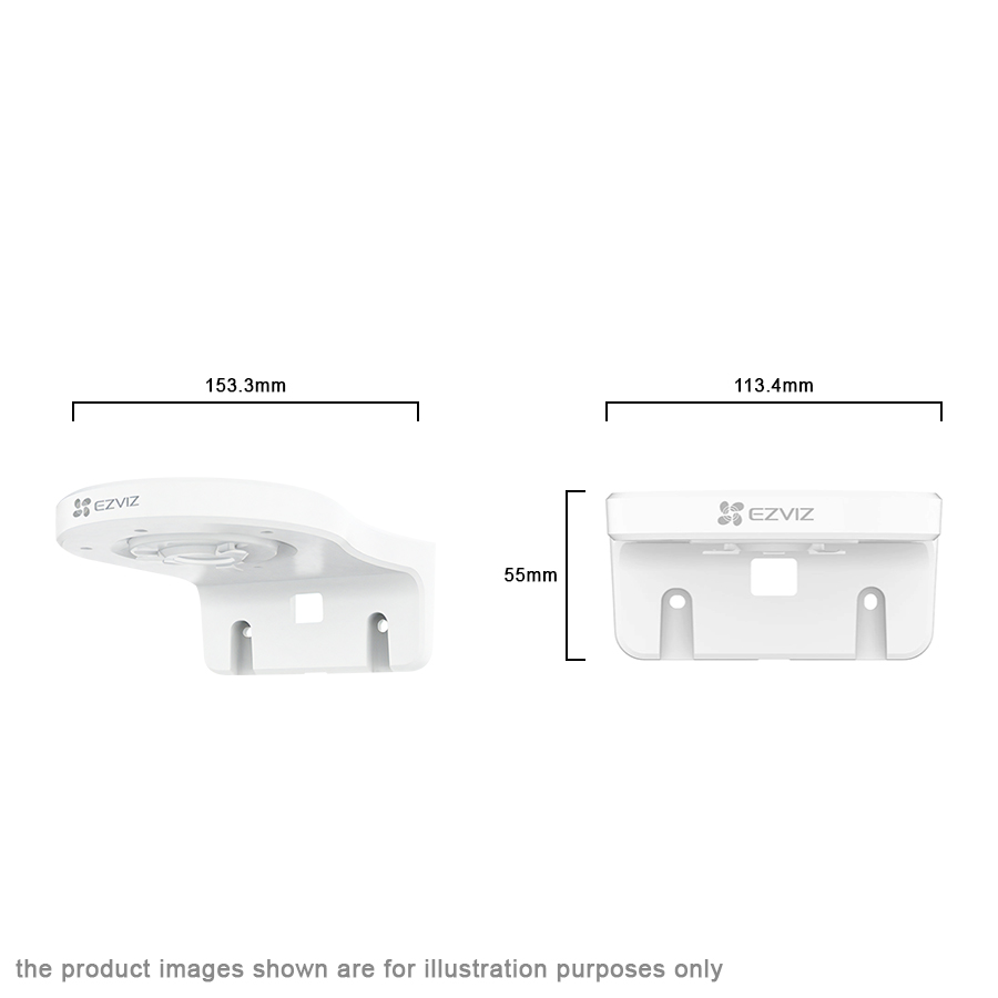 Buy Ipohonline Ezviz Cs Cmt Bracket Wallmount L Shape Wall Mount Bracket Ezviz C C C N C Cn