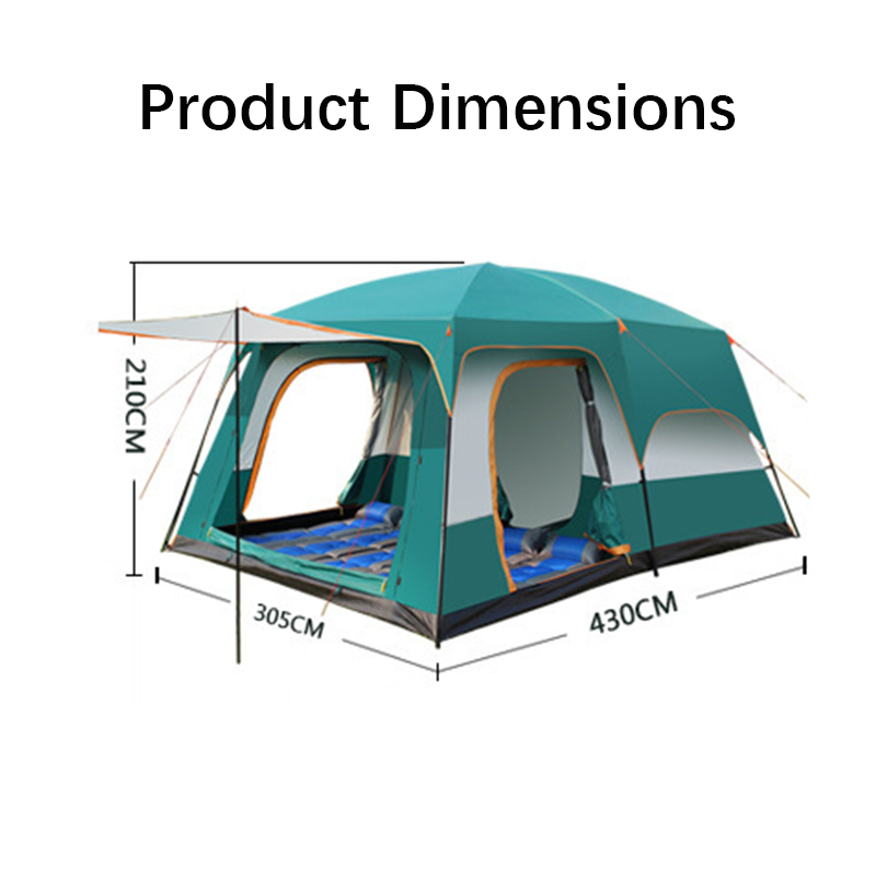 Buy Gdeal GTE 8 12 Person Large Camping Tent Waterproof Outdoor