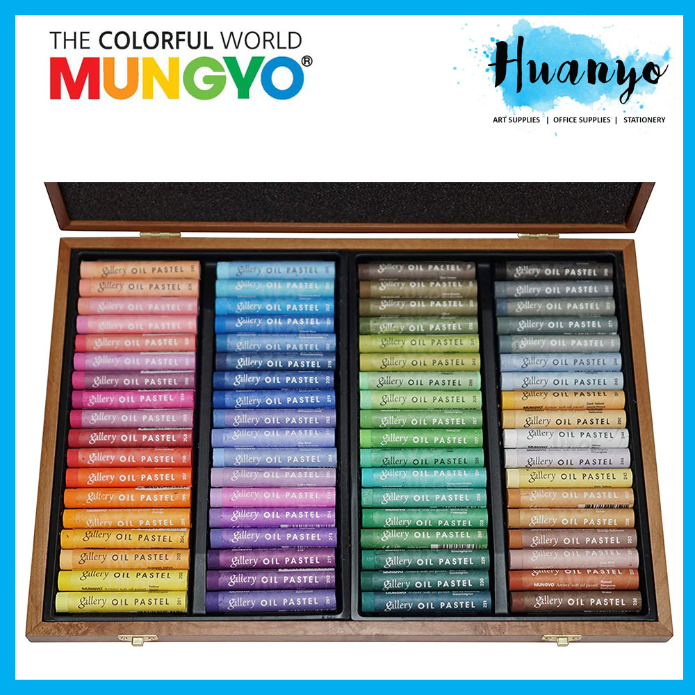 Mungyo Gallery Soft Oil Pastels Set of 72 - Assorted Colors (Professional Mopv-72), Black