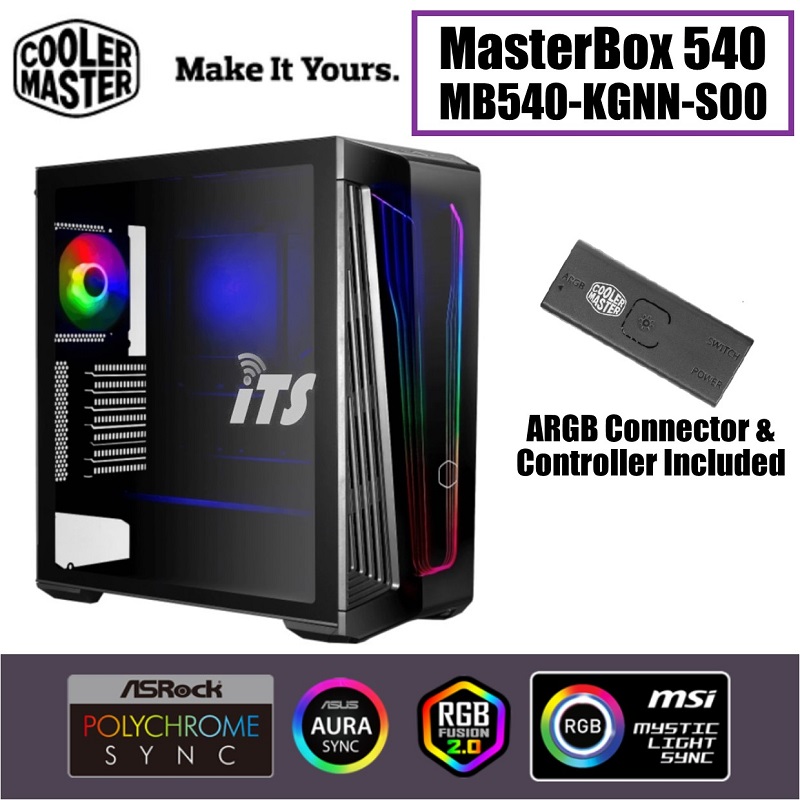 Cooler Master MasterBox MB540-KGNN-S00 Computer Case, Black