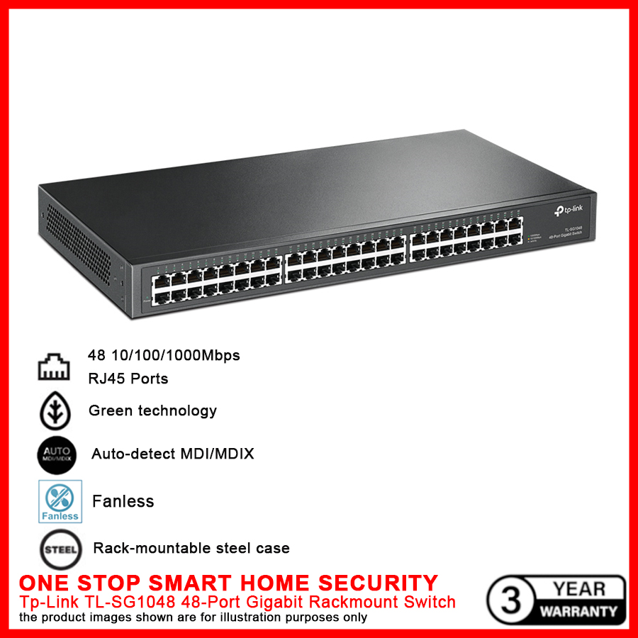 Buy Ipohonline TP-Link TL-SG1048 48 Rackmount Gigabit | 19-inch eRomman Switch Network Port