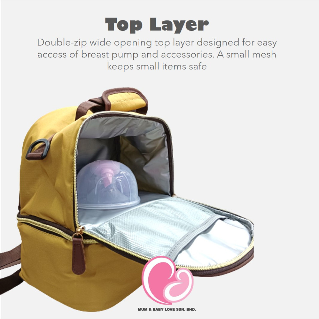 M&B 2 Layer Breast Milk Cooler Bag Portable