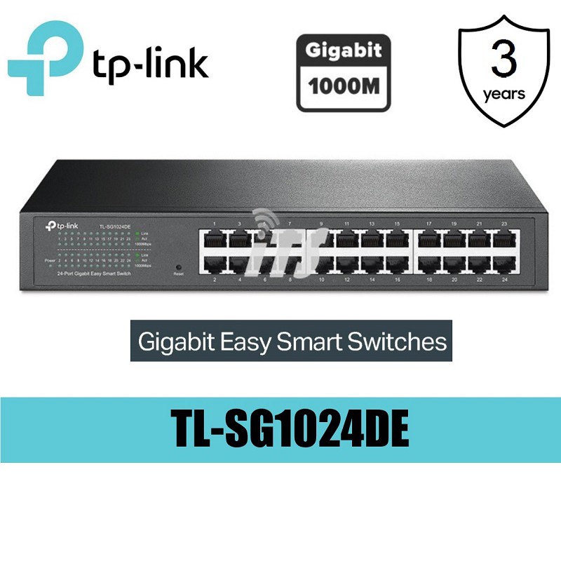 TP-Link Switch 24 puertos Gigabit TL-SG1024DE Easy Smart Desktop