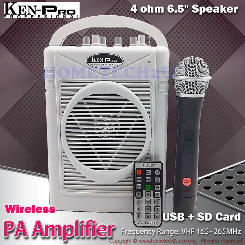 Portable wireless pa amplifier & sale microphone