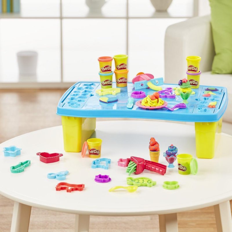 play doh play and store table set