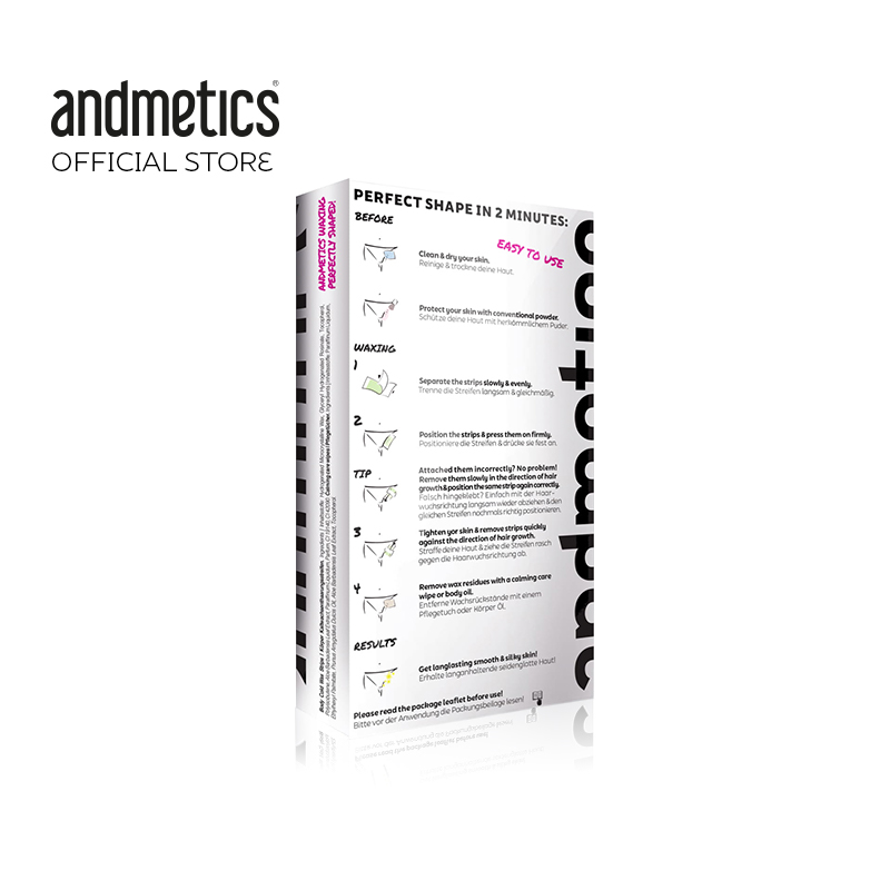 Buy Andmetics Bikini Wax Strip 20 Strips Online Eromman