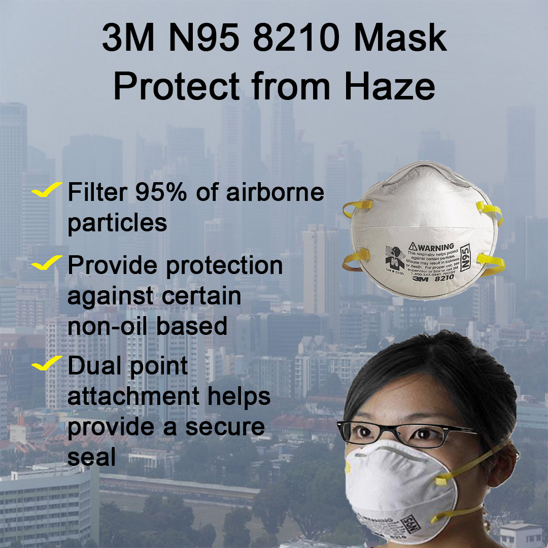 Buy Niosh 3m 8210 N95 Particulate Respirator Disposable Mask Anti Haze White Online Eromman 1916