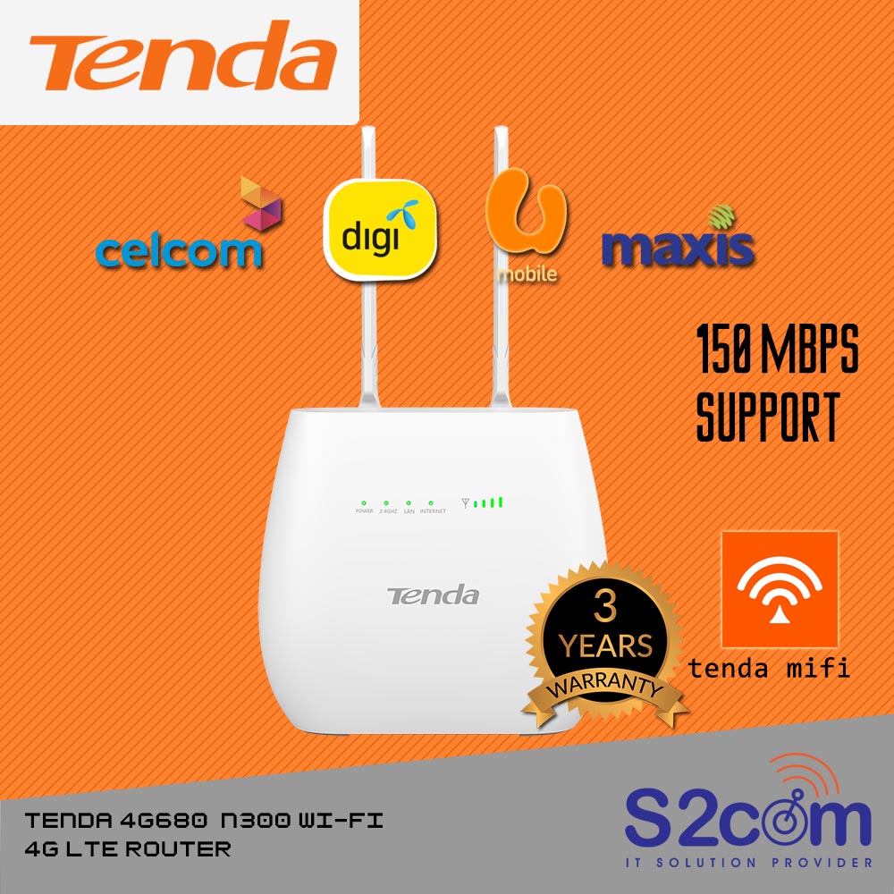 Buy Tenda 4g V2 Lte Wireless Wifi Modem Router Sim Voice Call White Online Eromman