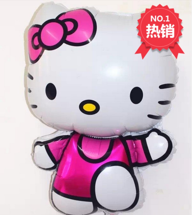 Buy Lsthometrading 75 x 48cm Cute Hello Kitty Cat Foil Balloons Pink ...