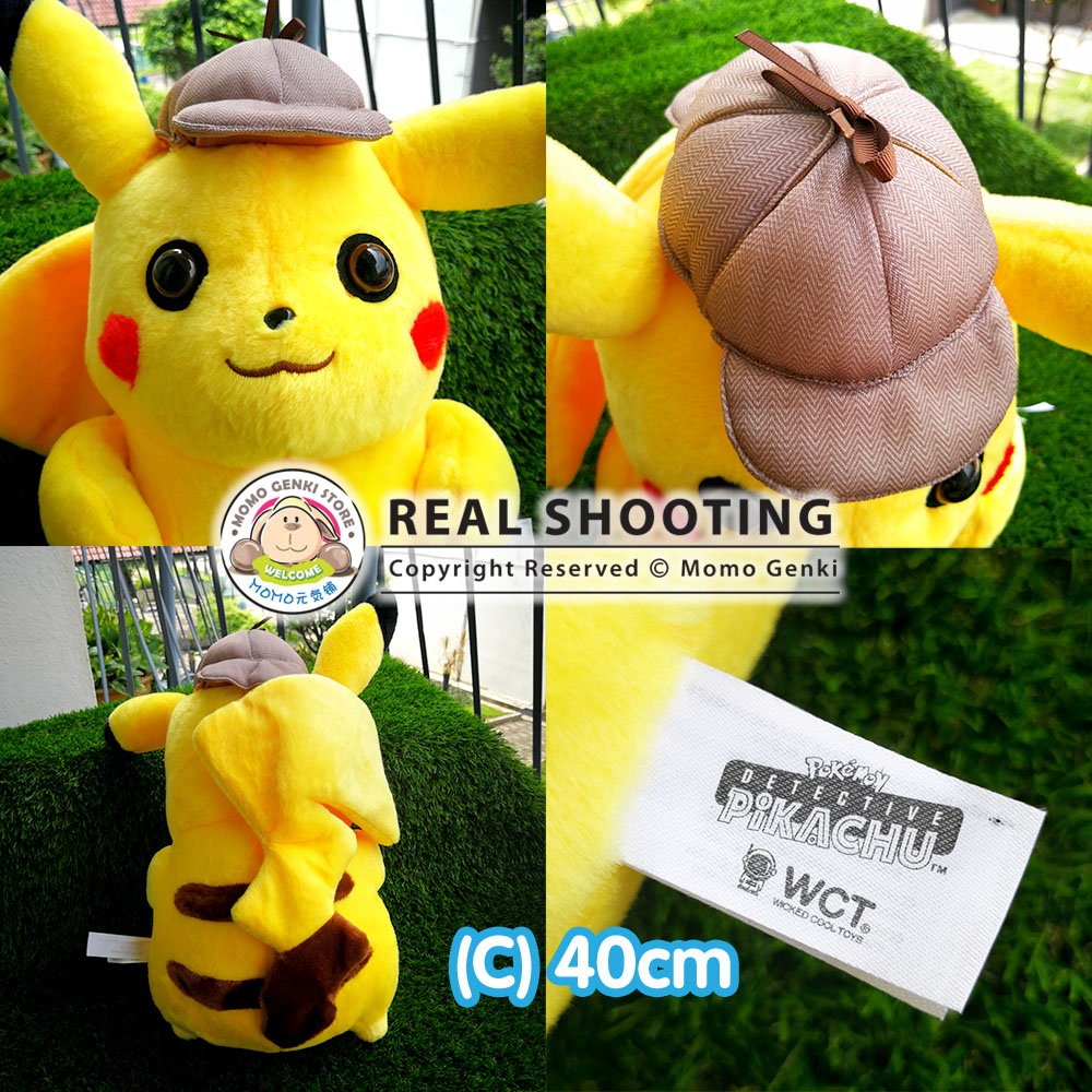 detective pikachu plush 40cm