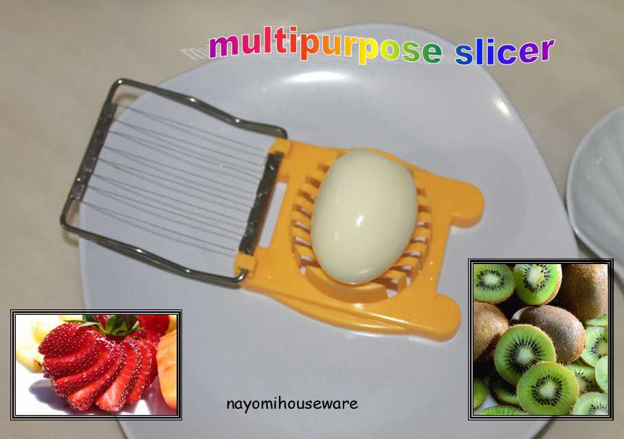 1pc Plastic Strawberry Slicer, Red Multifunction Egg Cutter, For Kitchen