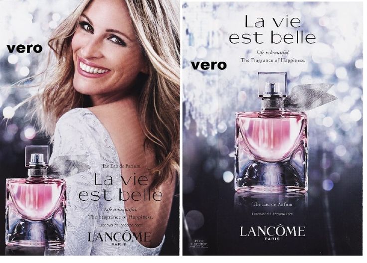 lancome la vie est belle advert