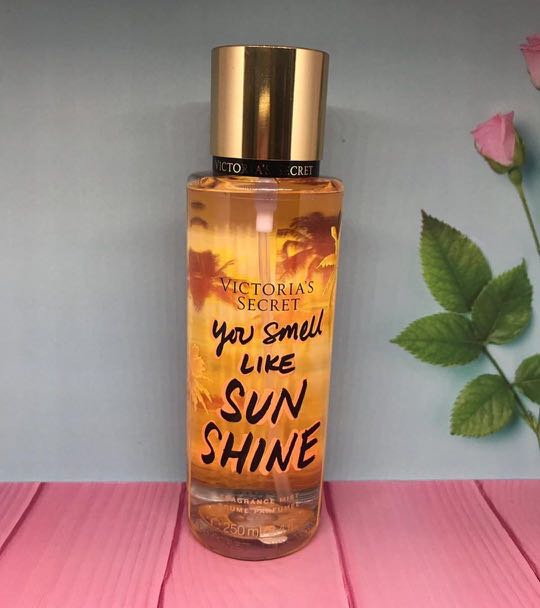 victoria secret body mist you smell like sunshine