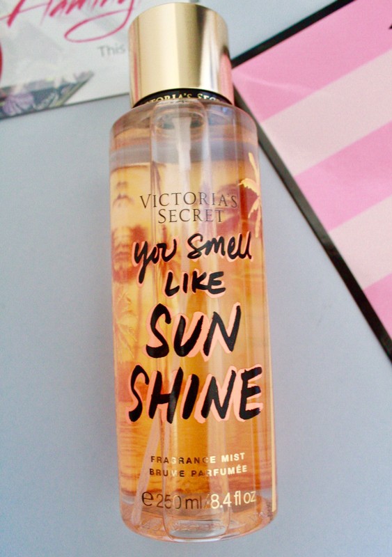 victoria secret body mist you smell like sunshine