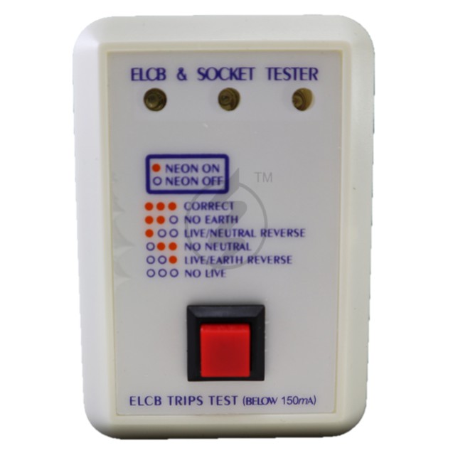 KM Lighting - Product - PVC-LINK 13A 3-Pin UK Plug ELCB & Socket Tester  (PMT-13E)