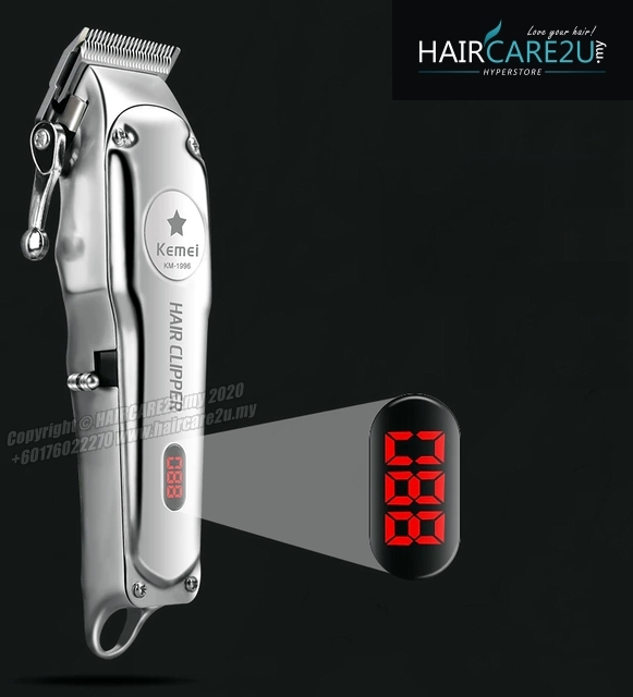 Kemei Pro All-Metal Rechargeable Hair Clipper KM-1996 - Headgame