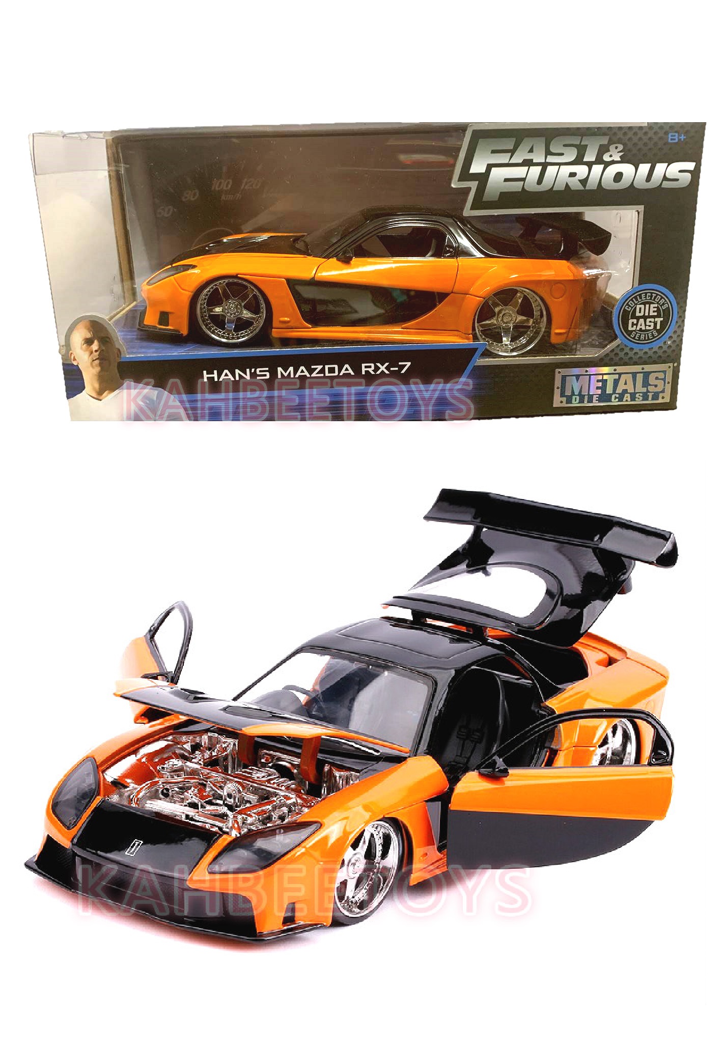 Buy Fast Furious Han s Mazda Rx 7 Tokyo Drift Diecast eRomman