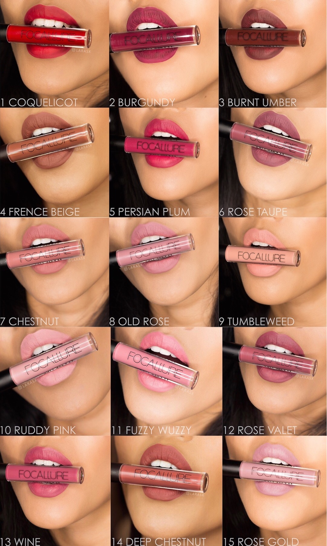 focallure waterproof matte liquid lipstick