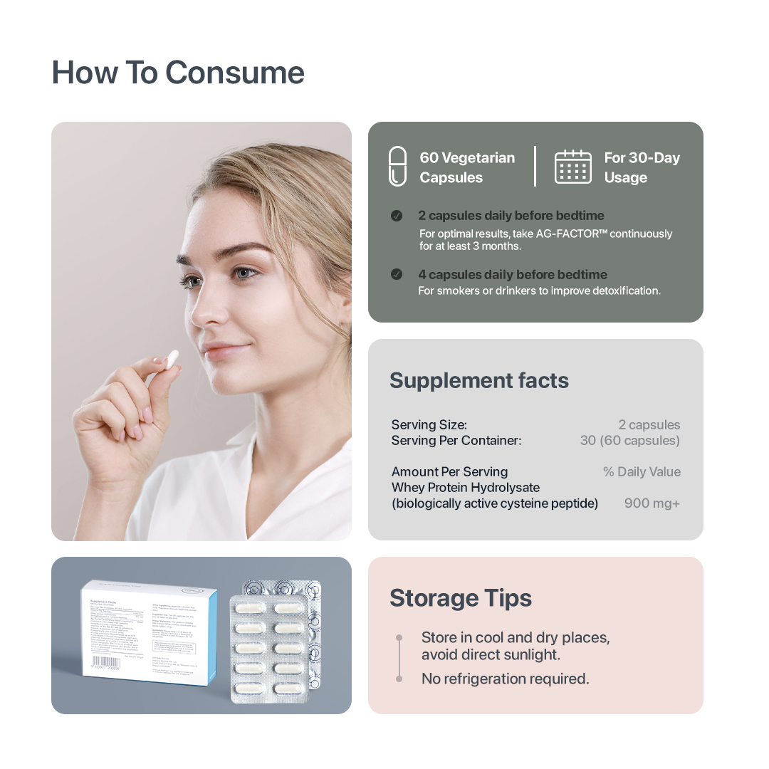 AG-FACTOR Brightening Beauty Anti Aging Supplements