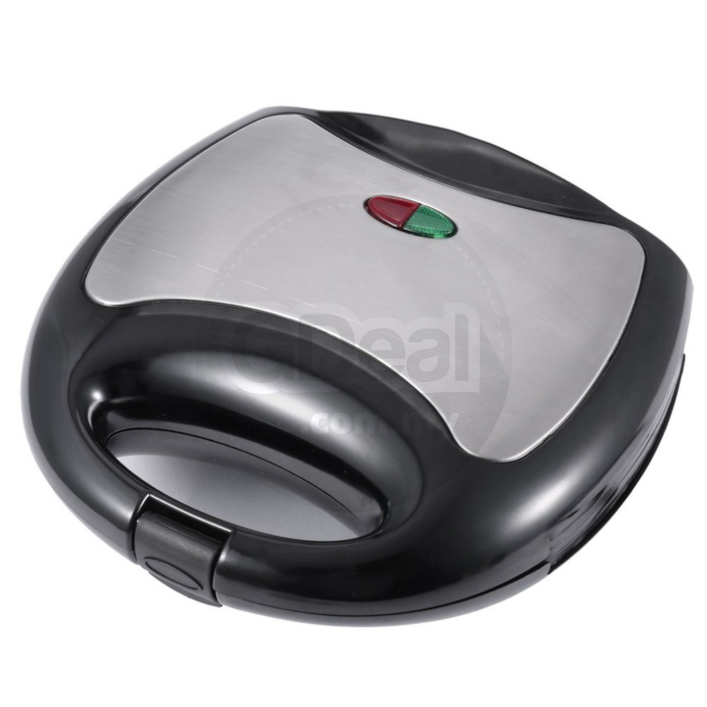 Gdeal Sandwich Maker Electric Toaster With Non Stick Plate (Silver)