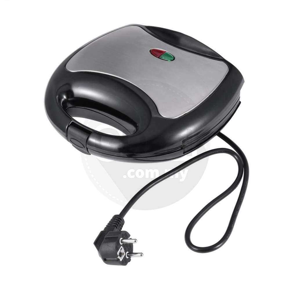 Gdeal Sandwich Maker Electric Toaster With Non Stick Plate (Silver)