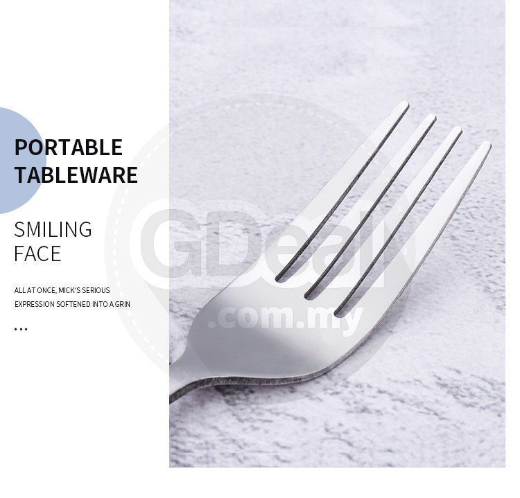 7 Pcs Stainless Steel Tableware Cutlery Set Free Box and Pouch