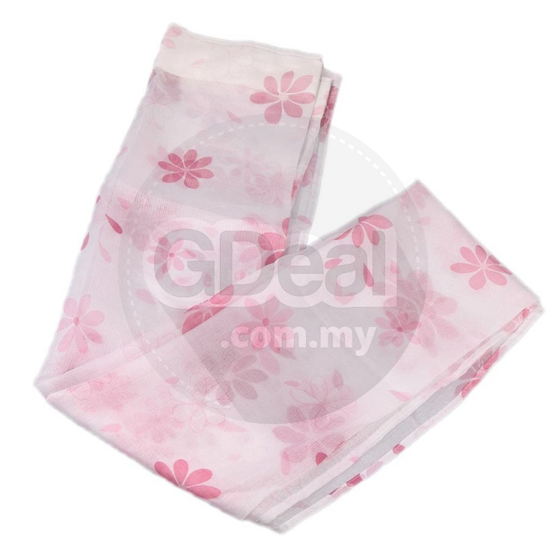 Window Curtain Drape Panel Sheer Flower Pattern - 100cm x 250cm