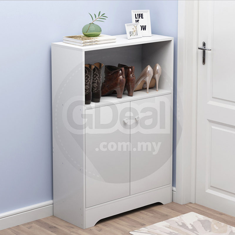 Solid Wood Shoe Cabinet Ultra-Thin L112 ( 3 Colors)