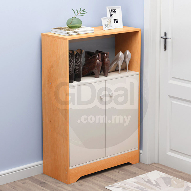 Solid Wood Shoe Cabinet Ultra-Thin L112 ( 3 Colors)
