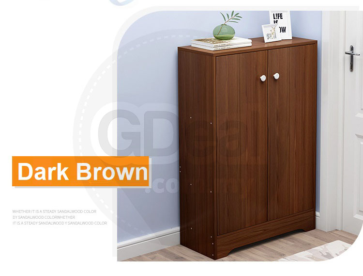 Solid Wood Shoe Cabinet Ultra-Thin L112 ( 3 Colors)