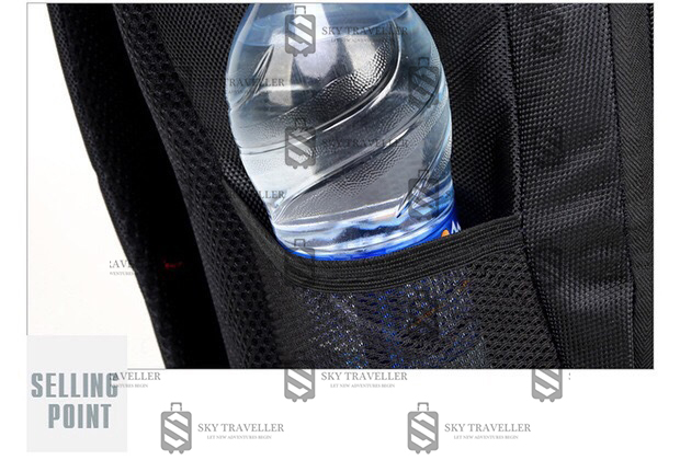 Travel Laptop Backpack by Sky Traveller SKY339 ( Black)