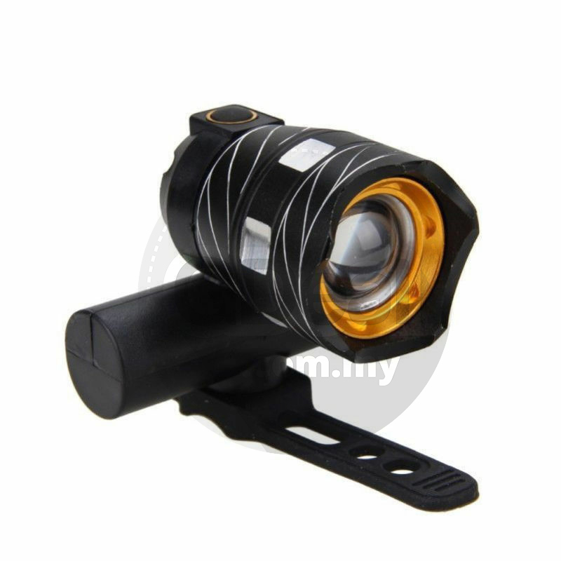 USB Rechargeable T6 LED Bike Lamp Cycling Light Torch (2 Colors)
