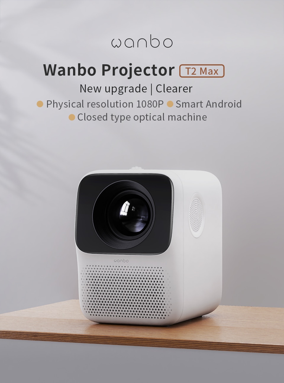 Buy Jomz [IX] *English* Wanbo T2 MAX Projector 1080P Mini LED Portable  Projector 1920 x 1080P (Global Version) | eRomman
