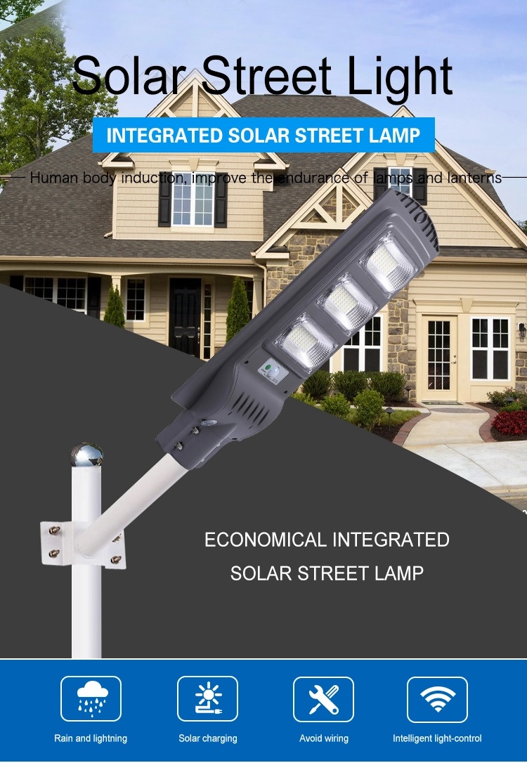 [Ix] Outdoor Ip67 30watt 60watt 90watt 120watt LED Solar Street Lamp