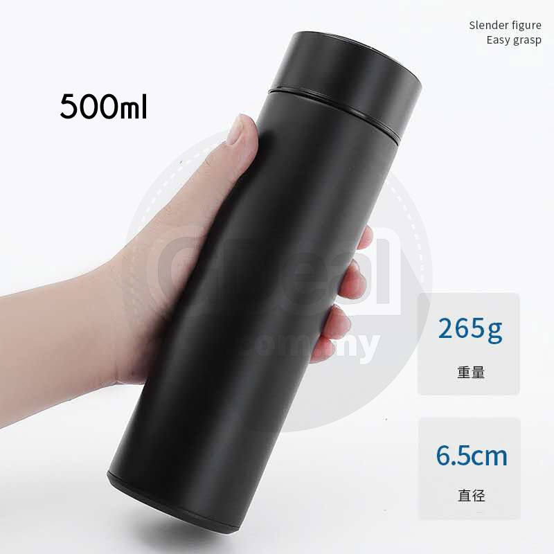 GTE 304 Stainless Steel Smart Insulation Vacuum Cup 500ml (Black)