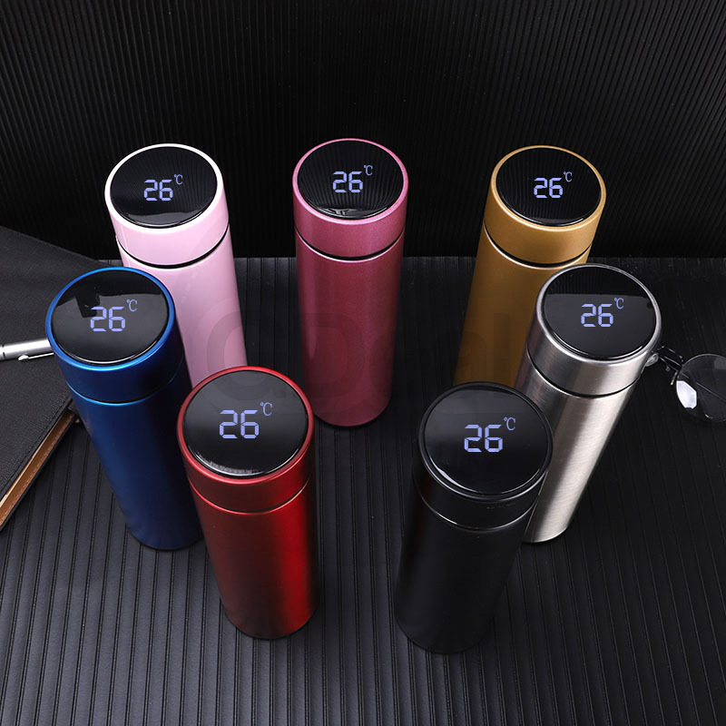 GTE 304 Stainless Steel Smart Insulation Vacuum Cup 500ml (Black)