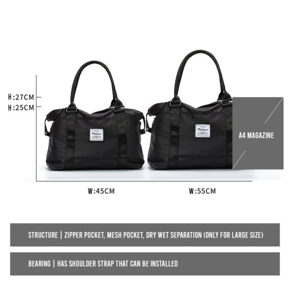 Buy Bag Outdoor Duffel Gym Floless 4093 (Black) | eRomman