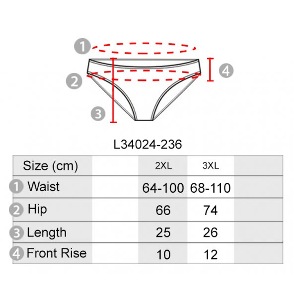 Buy Kime Lily Stripe 3 In 1 Pack Panties [L34024] online